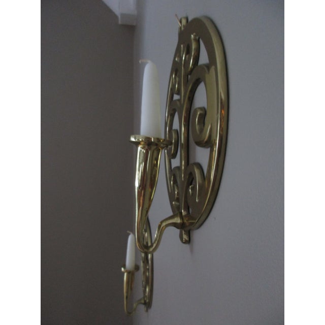 Vintage Brass Wall Candle Holders a Pair Chairish