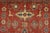 Red Kazak Rug 4′ X 5’4” Red Wool Tribal Hand-Knotted Oriental Carpet For Sale - Image 8 of 12