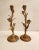 Late 19th Century Late 19th Century Art Nouveau Brass Tulip Candle Holders - A Pair For Sale - Image 5 of 10