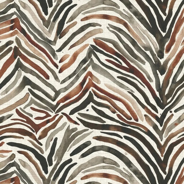 Spritely Home Dyer Storage Ottoman in Neutral Washed Zebra For Sale - Image 4 of 6