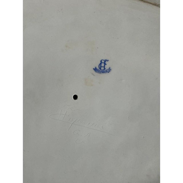 Louis XVI Style Hand-Painted Porcelain Figurine from C. H. Hispania, 1950s For Sale - Image 10 of 11