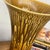 Ceramic Large Golden Amber Vase with Dramatic Drip Glaze Finish For Sale - Image 7 of 8