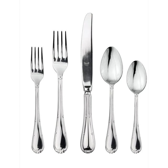 Contemporary Mepra Raffaello 5-Piece Flatware Set For Sale - Image 3 of 3