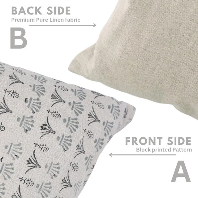 Decorative Pillows, Throw Pillow Covers, Home Decor, Bedroom Decor, Farmhouse Decor, Pillow Case, Block Print Size-26x26, Hastkala For Sale - Image 4 of 5