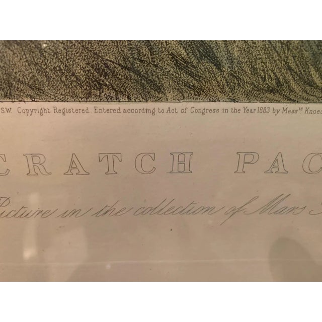 Scratch Pack Etching in Custom Frame For Sale - Image 11 of 13