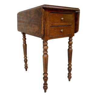 English Regency Walnut Table with Wings, 1890s For Sale