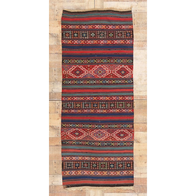 Antique Caucasian Shahsavan Kilim Rug - 02'09 X 06'08 For Sale - Image 9 of 9