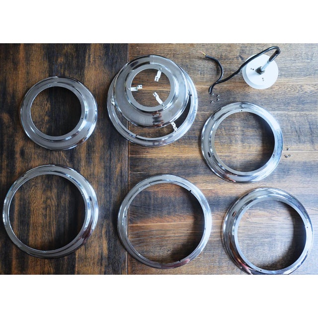 1970s Saturno Pendant Lamp in Chrome by Kazuo Motozawa for Staff Leuchten, 1970s For Sale - Image 5 of 17