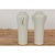 Tall and Slender Vintage White Porcelain Elephant Handles Altar Vases, Near Pair For Sale - Image 4 of 12