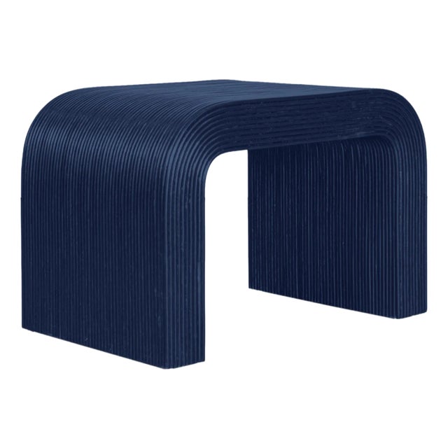 Bahia End Table, Navy Blue For Sale