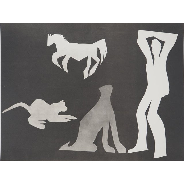 Pablo picasso (1881-1973) the cat man i, 1962 original phototype and stencil (atelier jacomet) unsigned limited to 1000...