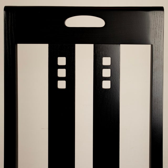 Wood High Ingram Chair by Charles R. Mackintosh for Alivar, 1980s For Sale - Image 7 of 18