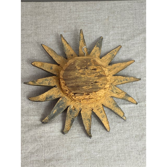 Sunburst Mirror in Lead in the style of Line Vautrin, 1960s For Sale - Image 11 of 17