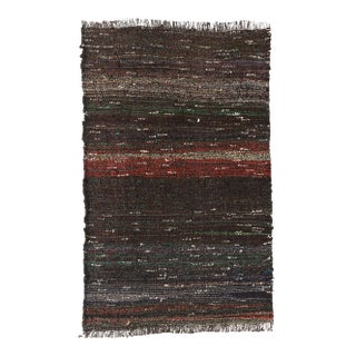 Vintage Decorative Mini Kilim Rug - 1`10″ X 2`10″ For Sale