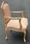 French Vintage French Louis XV Cerused Wood Bergere Chair For Sale - Image 3 of 11