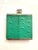 Vintage 1980s Sir Rondo's Teal Green Ostrich Leather Small Pocket Flask Bottle For Sale In Fayetteville, AR - Image 6 of 9