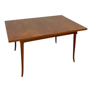 1960s Mid Century Dining Table With Cross Grain Detail For Sale