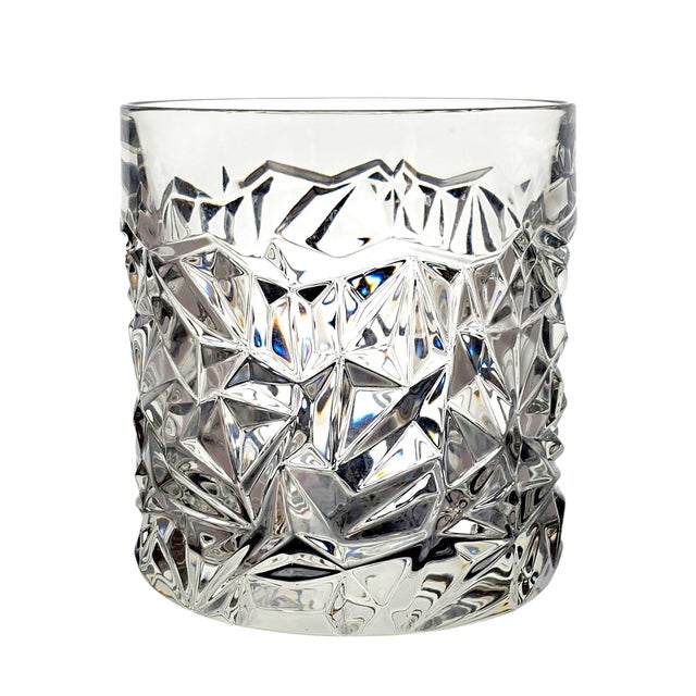 Contemporary 1980s–1990s Tiffany & Co. Rock Cut Crystal Champagne Bucket For Sale - Image 3 of 10