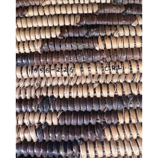 Late 19th Century Late 19th Century California Mission Basket With Collectors Museum Number For Sale - Image 5 of 6