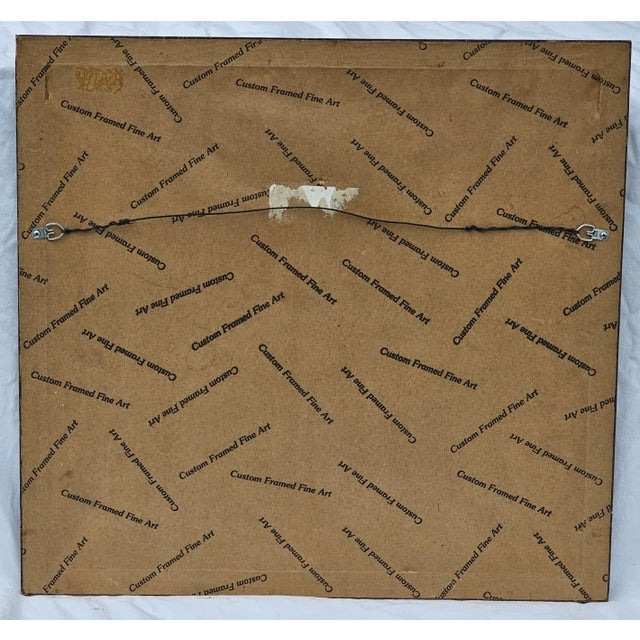 Antique 1855 Hand-Colored Engraving "Sow and Pigs" After j.f. Herring Sr. — Framed Rustic Farm Scene For Sale - Image 11 of 11