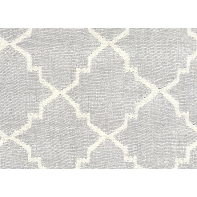 Contemporary Egyptian Kilim. Hand woven in modern designs with wool on cotton foundation in the Fustat region of the Nile...