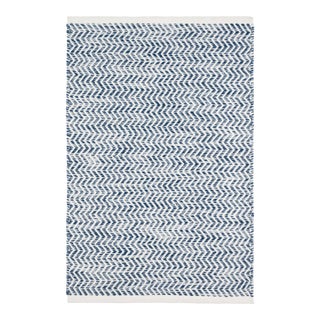 Dash & Albert by Annie Selke Coastal Blue Indoor/Outdoor Rug, 2' x 3' For Sale