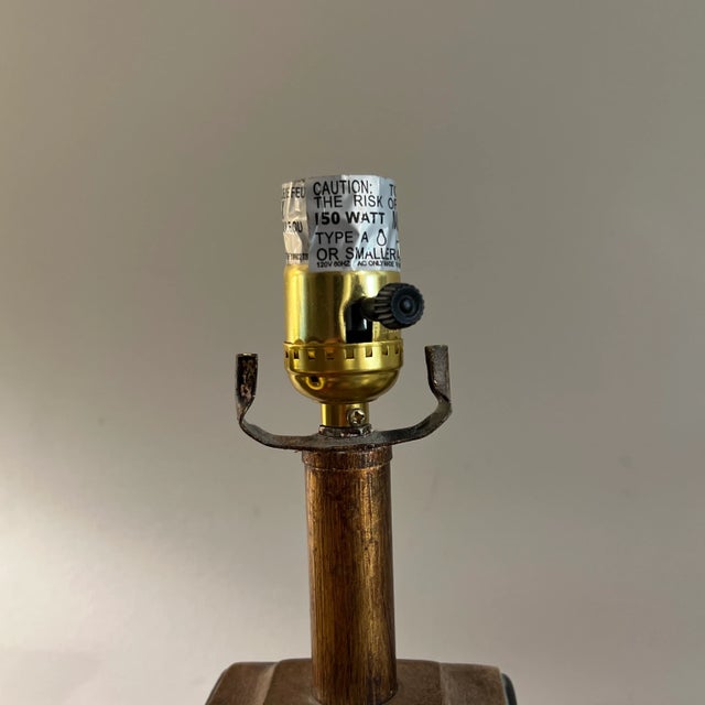 Pair Decorative Chinese Import Composite Filigree Lamps For Sale In Naples, FL - Image 6 of 11