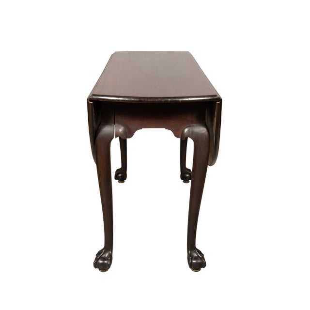 American Chippendale Mahogany Dropleaf Table For Sale - Image 4 of 8