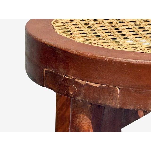 Pierre Jeanneret, High Stools, Cane, Teak, Chandigarh, India C. 1960s For Sale - Image 10 of 12