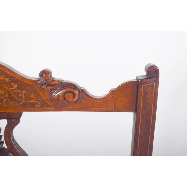 Wood English Rosewood Lady Chair, 1920s For Sale - Image 7 of 10