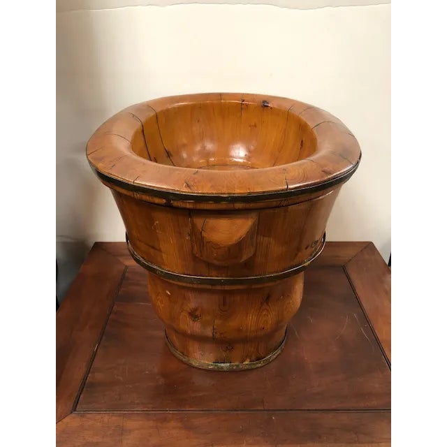 Late 19th Century Chinese 2Piece Wooden Baby Bath Chairish