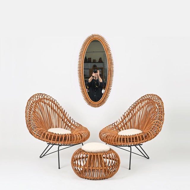 Spectacular Mid-Century French Riviera complete living room set designed by Janine Abraham & Dirk Jan Rol and made in...