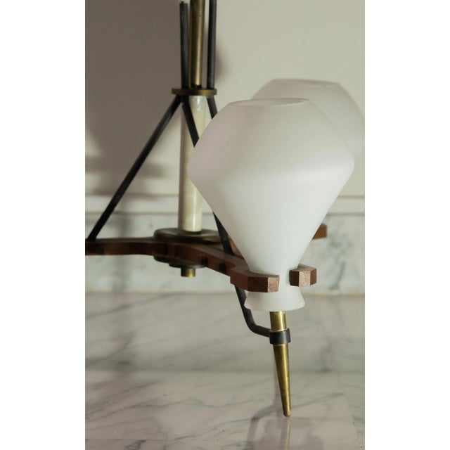 1960s Italian Mid-Century Chandelier by Stilnovo, 1960s For Sale - Image 5 of 8