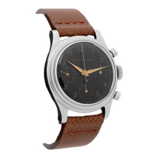 Girard Perregaux Steel Chronograph Valjoux 72 For Sale