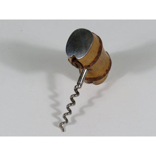 1960s Mid-Century Corkscrew in Bamboo Finished with Silver., 1960s For Sale - Image 5 of 8