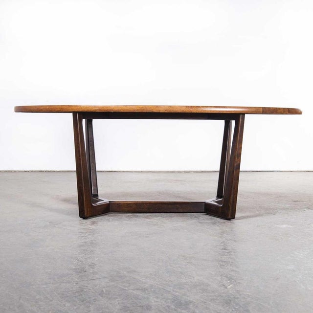 Czech Low Oval Occasional Table from Drevotvar, 1970s For Sale - Image 6 of 10