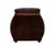 Mid-Century Modern Curved Velvet Ottoman with Storage, France, 1960s For Sale - Image 3 of 8