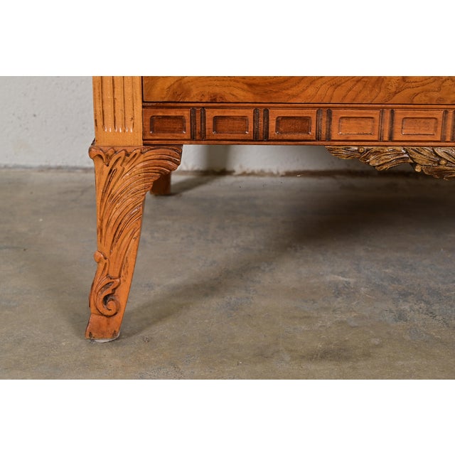 Romweber French Regency Louis XVI Burl Wood Highboy Dresser, Circa 1920s For Sale - Image 10 of 15