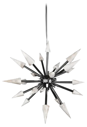 Perseo 50 Pendant Lamp in Black Metal by Alabastro Italiano