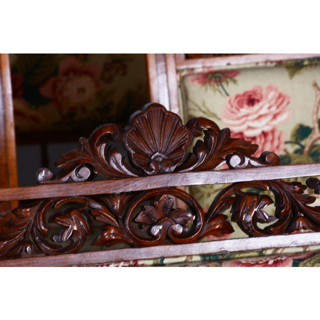 Wood Czech Living Room Set in Beech and Walnut, 1890s, Set of 7 For Sale - Image 7 of 18