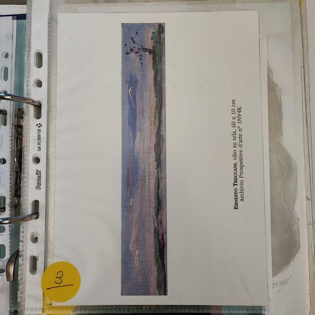 Ernesto Treccani, Landscape, Oil on Canvas For Sale - Image 8 of 10