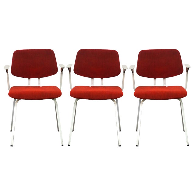 Vintage Chairs by Friso Kramer for Ahrend De Cirkel, Late 1960s, Set of 3 For Sale