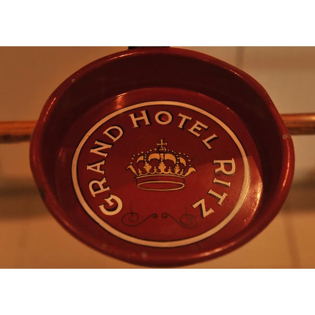 1920's Rare Art Deco Grand Ritz Hotel Bamboo & Wood Valet Stand In 1894, when César Ritz opened the Grand Hotel in Rome,...