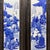 Monumental Set of 4 Antique Chinese Rosewood & Blue-and-White Porcelain Plaques Featuring the 18 Arhats For Sale In Los Angeles - Image 6 of 10