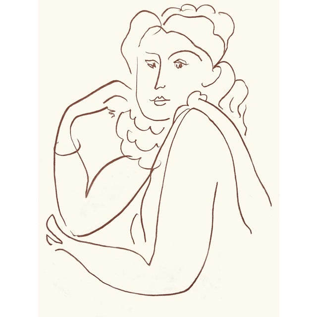 Artist: Henri Matisse (after) Country: France Title: Florilege des amours – Plate 39 Medium: Sanguine lithograph Paper:...