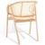 Wood Emmy Rattan Back Dining Chair - Natural For Sale - Image 7 of 11