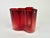 Mid-Century Modern Finland Iittala Alvar Aalto Cranberry Red Vase For Sale - Image 3 of 5