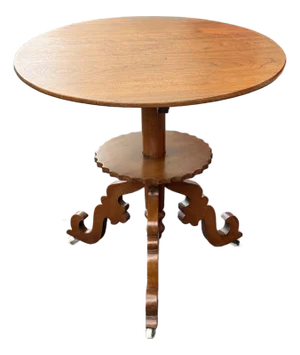 Antique 19th Century Walnut Victorian Wine Table