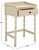Contemporary Astroth Accent Table in Sand For Sale - Image 3 of 9