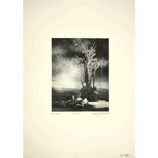 Drought is an original artwork realized in the 1970s by the Italian Contemporary artist Leo Guida (1992 - 2017). Original...